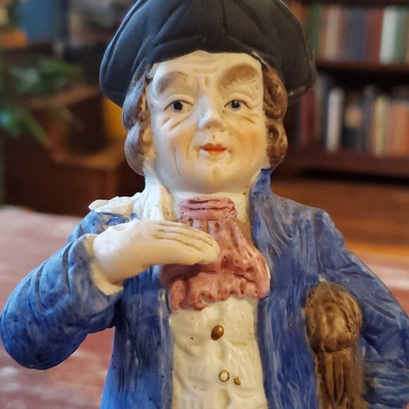 Vintage Peg-Leg Pirate Figurine—Chalkware Ceramic (Japan, 1950s–60s) - Picture 5 of 9
